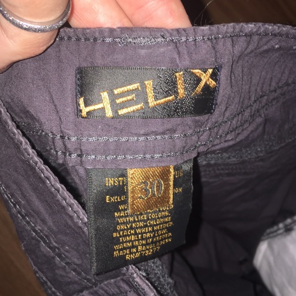 Helix men’s grey cargo shorts with stud embellish - Picture 14 of 14